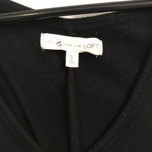 Lou and Grey Black Cotton Midi Dress